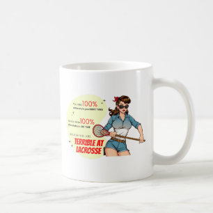 Verschrikkelijke Lacrosse Fun Sassy Retro Demotiva Koffiemok