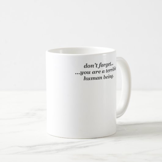 Verschrikkelijke menselijke mok (Voorkant rechts)