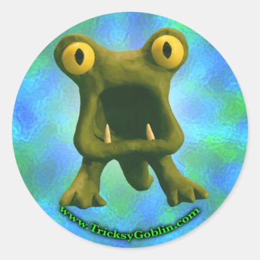 Verschrikkelijke Monster Sticker (Voorkant)