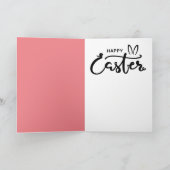 Verschrikkelijke paasbunny feestdagen kaart (Binnen)