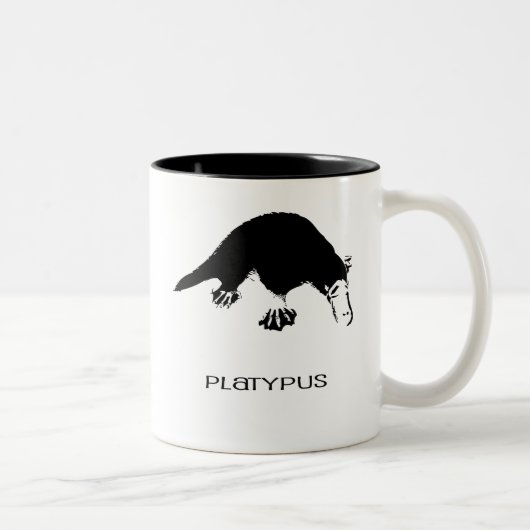 Verschrikkelijke Platypus Coffee Tweekleurige Koffiemok (Rechts)