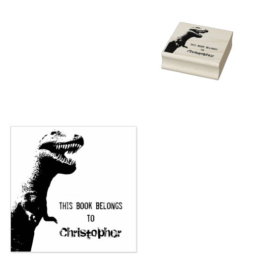 Verschrikkelijke T-Rex - Dit boek is van Rubberstempel (Gestempeld)