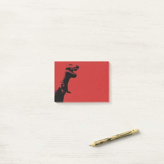 Verschrikkelijke T-Rex Post-it® Notes (Op bureau)