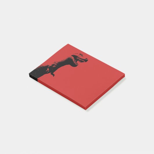 Verschrikkelijke T-Rex Post-it® Notes (Schuin)