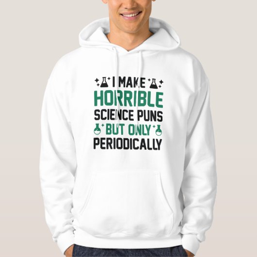 Verschrikkelijke wetenschapspuns hoodie (Voorkant)