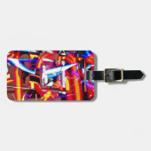 verschrompelde lichten bagagelabel (Voorkant horizontaal)