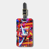 verschrompelde lichten bagagelabel (Voorkant verticaal)