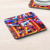 verschrompelde lichten bier onderzetter (Linkerzijde)