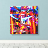 verschrompelde lichten canvas afdruk (Insitu (Houten vloer))