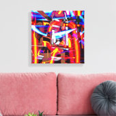 verschrompelde lichten canvas afdruk (Insitu (Woonkamer))