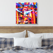 verschrompelde lichten canvas afdruk (Insitu (Slaapkamer))