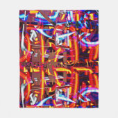 verschrompelde lichten fleece deken (Voorkant)