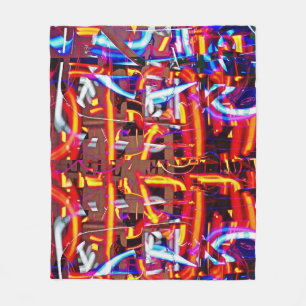 verschrompelde lichten fleece deken