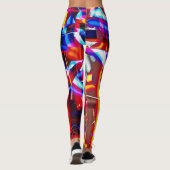 verschrompelde lichten leggings (Achterkant)
