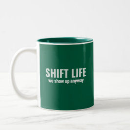 VERSCHUIF JE LEVEN - wij komen toch wel | Shift Li Tweekleurige Koffiemok