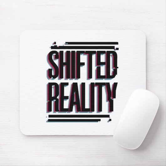 Verschuifde realiteit - Glitch in de tijdlijn Muismat (Met muis)