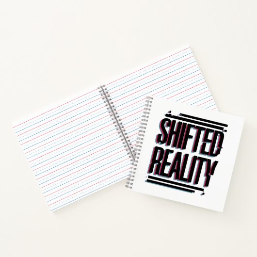 Verschuifde realiteit - Glitch in de tijdlijn Notitieboek (Binnen)