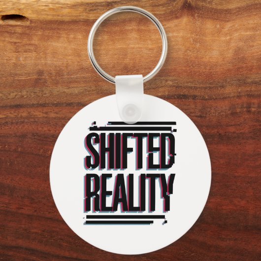 Verschuifde realiteit - Glitch in de tijdlijn Sleutelhanger (Voorkant)
