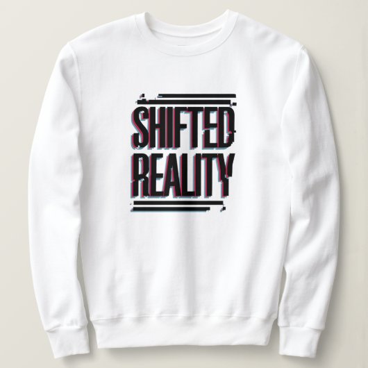 Verschuifde realiteit - Glitch in de tijdlijn Trui (Design voorkant)