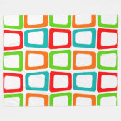 Verschuine rechthoeken fleece deken (Voorkant (Horizontaal))