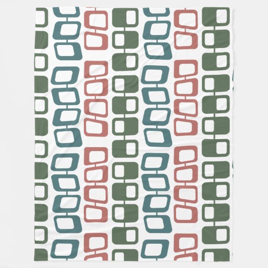 Verschuine rechthoeken fleece deken (Voorkant)