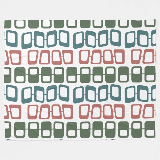 Verschuine rechthoeken fleece deken (Voorkant (Horizontaal))