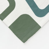 Verschuine rechthoeken fleece deken (Hoek)