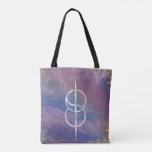 verschuivend symbool in de wolken tote bag (Achterkant)