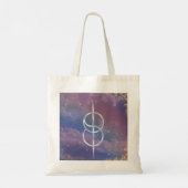verschuivend symbool in de wolken tote bag (Achterkant)
