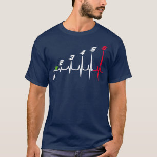 Verschuiving hartslag motorrijwiel Verschuiving Ze T-shirt