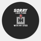 Verschuiving motortandwielen ronde sticker (Voorkant)