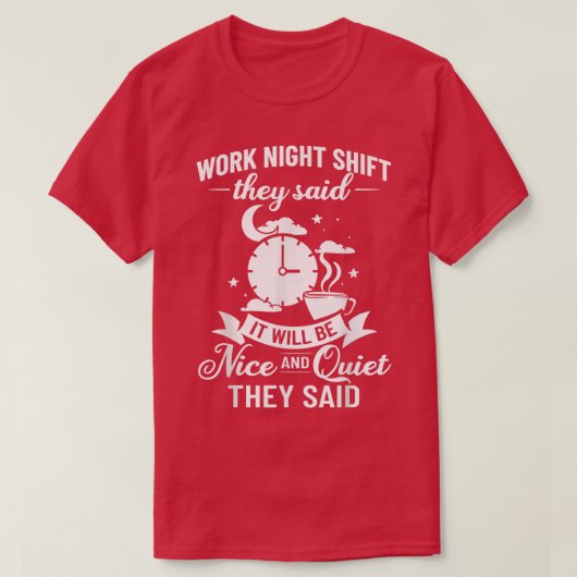 Verschuiving nachtarbeiders Midnight Funny Coffee2 T-shirt (Design voorkant)