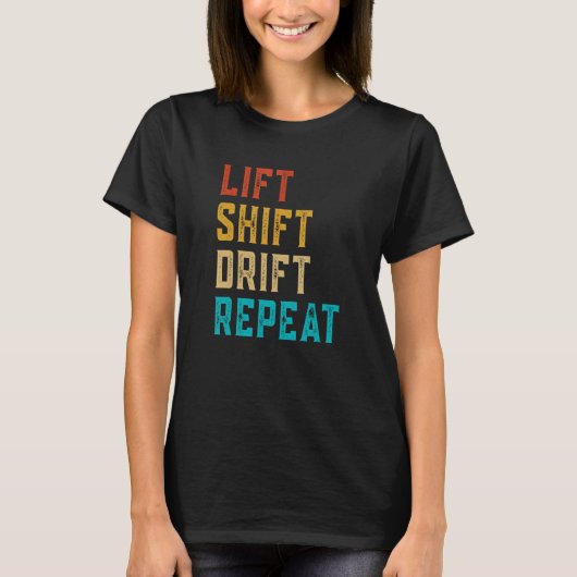 Verschuiving optillen Herhalen T-shirt (Voorkant)