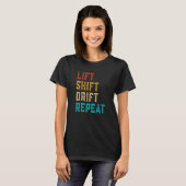 Verschuiving optillen Herhalen T-shirt (Voorkant volledig)