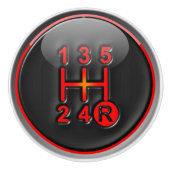 Verschuiving raceversnellingen keramische knop (Voorkant)