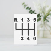 Verschuiving snelheid 6 briefkaart (Staand voorkant)