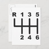 Verschuiving snelheid 6 briefkaart (Voorkant / Achterkant)