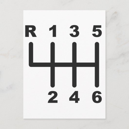 Verschuiving snelheid 6 briefkaart (Voorkant)