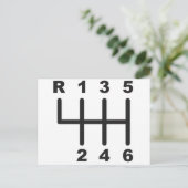 Verschuiving snelheid 6 briefkaart (Staand voorkant)