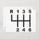 Verschuiving snelheid 6 briefkaart (Voorkant / Achterkant)