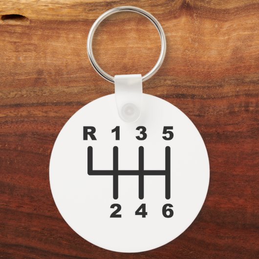 Verschuiving snelheid 6 sleutelhanger (Voorkant)