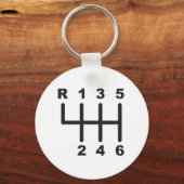 Verschuiving snelheid 6 sleutelhanger (Voorkant)