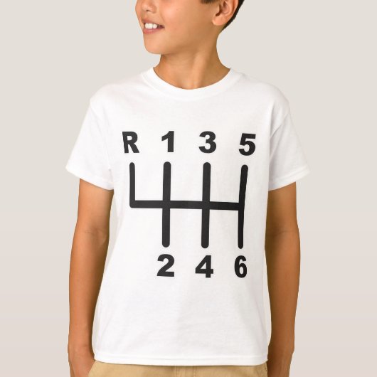 Verschuiving snelheid 6 t-shirt (Voorkant)