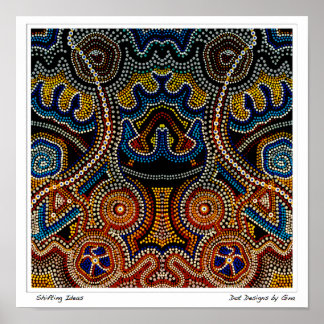 Verschuiving van ideeën - Design van punten door G Poster