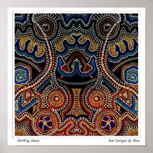 Verschuiving van ideeën - Design van punten door G Poster (Voorkant)