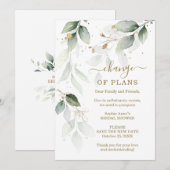 Verschuiving Vrijgezellenfeest plannen uitgesteld Kaart (Voorkant / Achterkant)