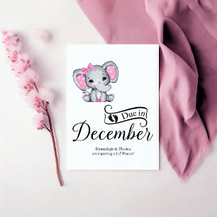 Verschuldigd in december Little Peanut Baby Girl E Briefkaart
