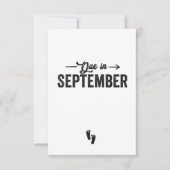 Verschuldigd in september Aankondiging Zwangerscha (Voorkant)