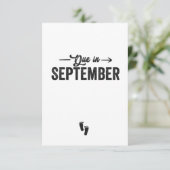 Verschuldigd in september Aankondiging Zwangerscha (Staand voorkant)