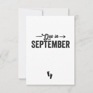 Verschuldigd in september Aankondiging Zwangerscha